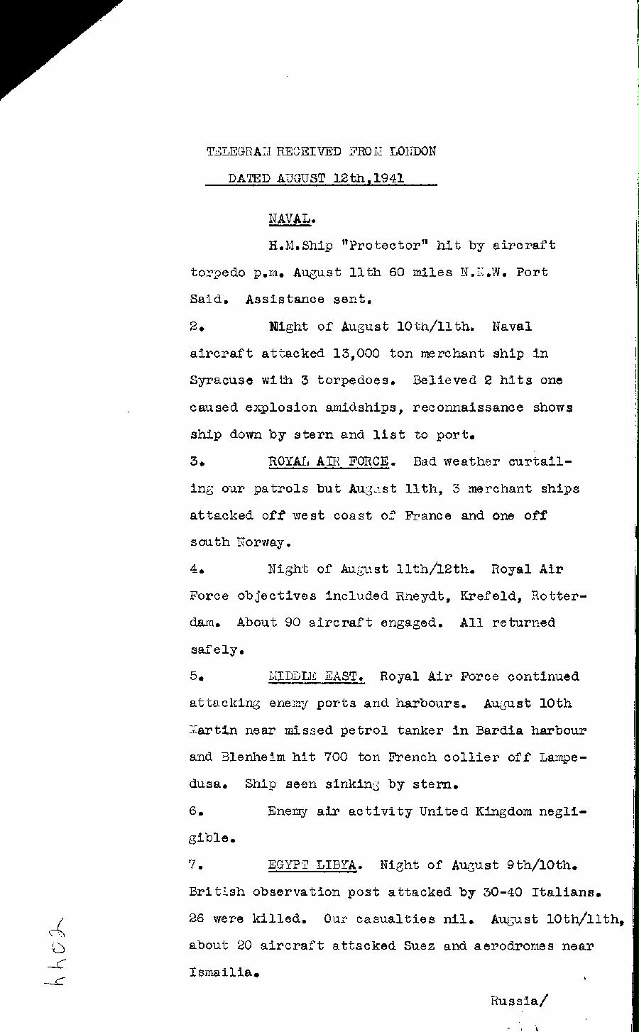 [a322hh02.jpg] - Report on military situation 8/12/41