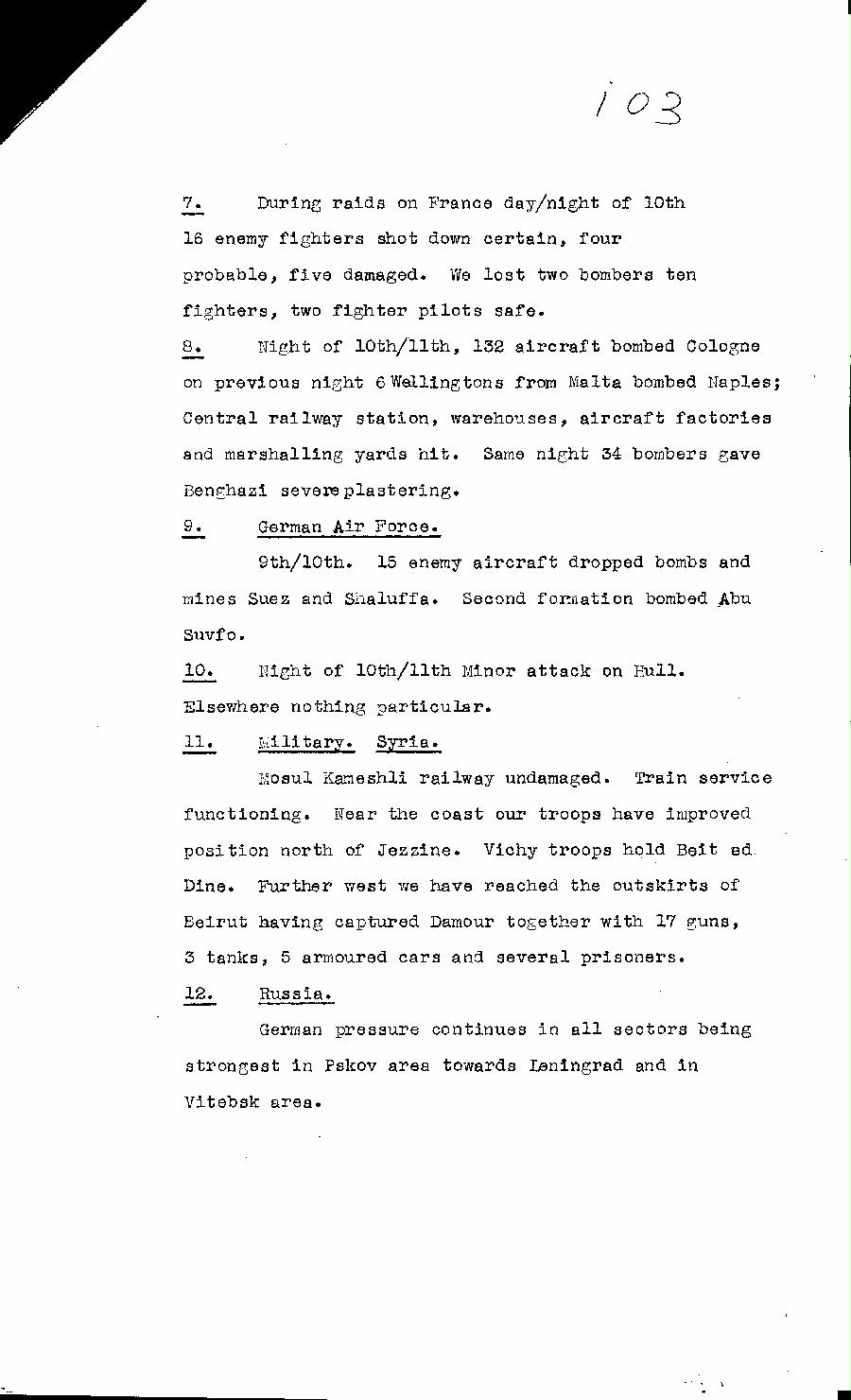 [a322i03.jpg] - Cont-Report on military situation 7/11/41