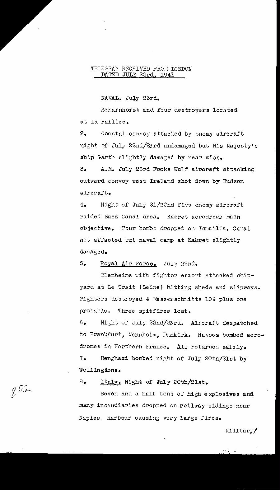 [a322q02.jpg] - Report on military situation 7/23/41