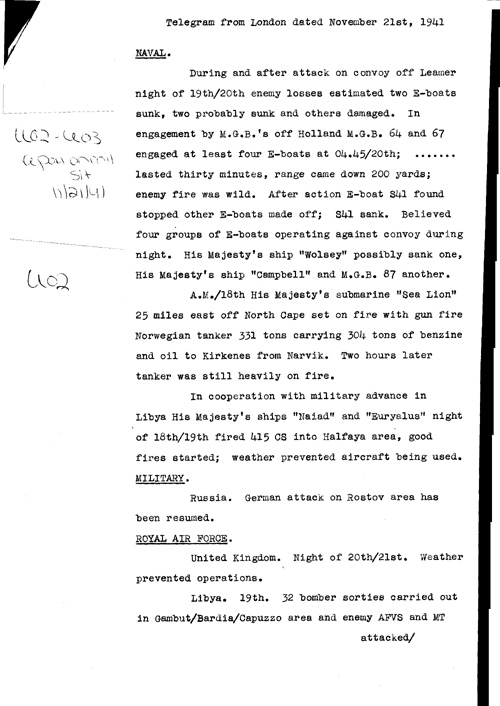 [a325u02.jpg] - Report on military situation 11/21/41