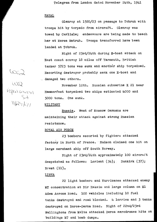 [a325w02.jpg] - Report on military situation 11/24/41