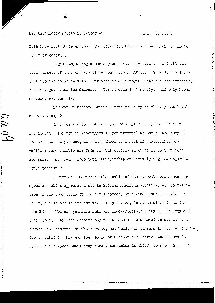 [a327aa09.jpg] - Letter written to Harold B. Butler by [unknown!8/5/42.