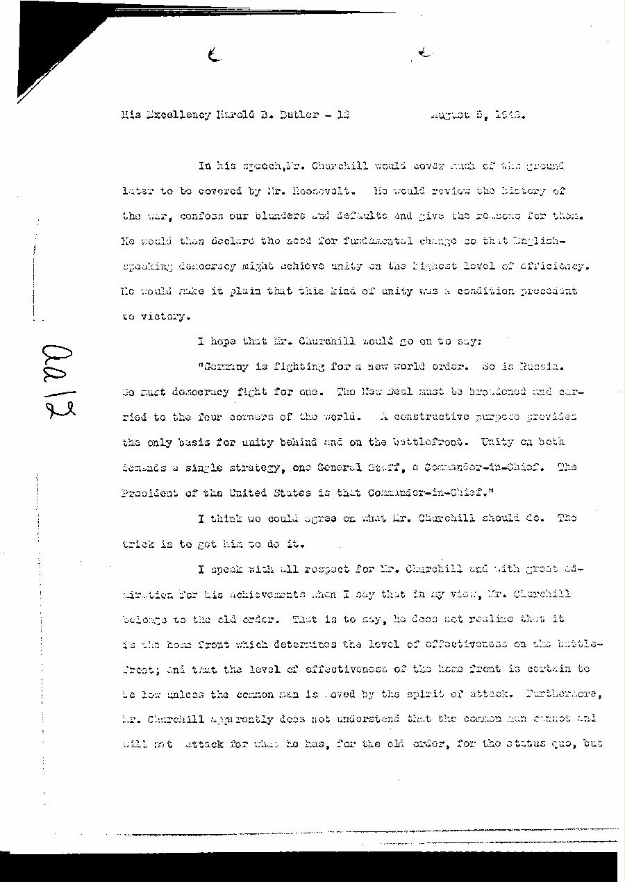 [a327aa12.jpg] - Letter written to Harold B. Butler by [unknown!8/5/42.