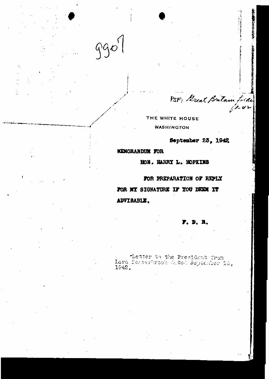 [a327gg07.jpg] - Memorandum to Harry Hopkins --> FDR.9/23/42.