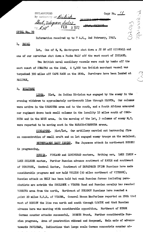 [a329c02.jpg] - Report on military situation 2/2/42