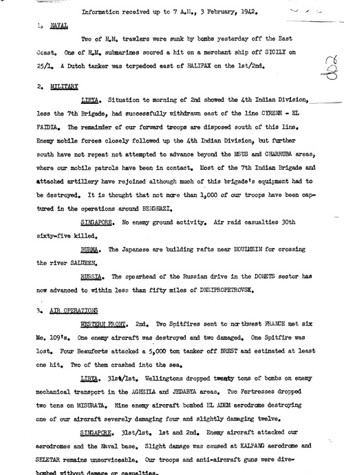 [a329d02.jpg] - Report on military situation 2/3/42