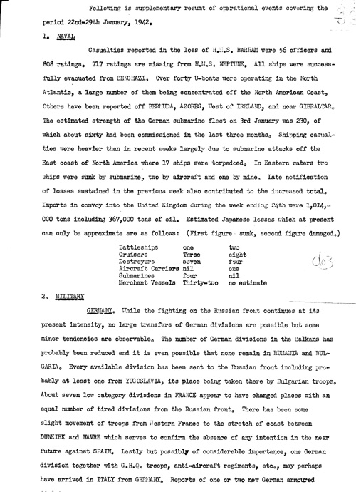 [a329d03.jpg] - Report on military situation 1/29/42