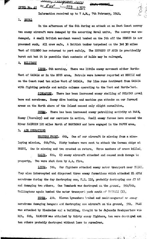 [a329h02.jpg] - Report on military situation 2/7/42