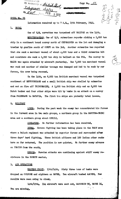 [a329p02.jpg] - Report on military situation 2/15/42