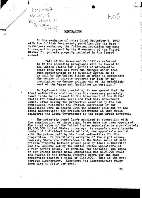 [a330h05.jpg] - Memo; US Reperations to Britain (N.D.)