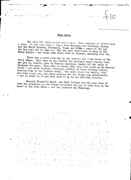 [a331f10.jpg] - Lord Mountbatten --> FDR 3/28/44 re: South East Asia Command Headquarters Update