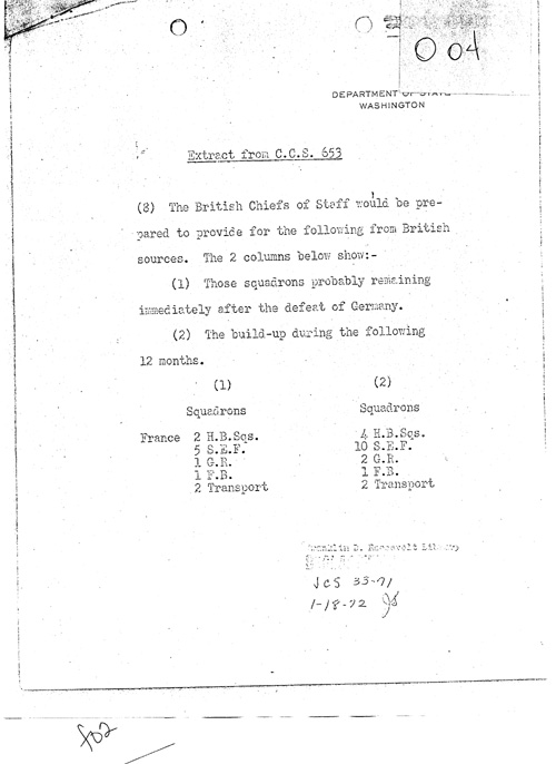 [a331o04.jpg] - E.R. Stettinius, Jr. --> FDR re: Desire of British government to assist in re-equipping French air force.12/27/44