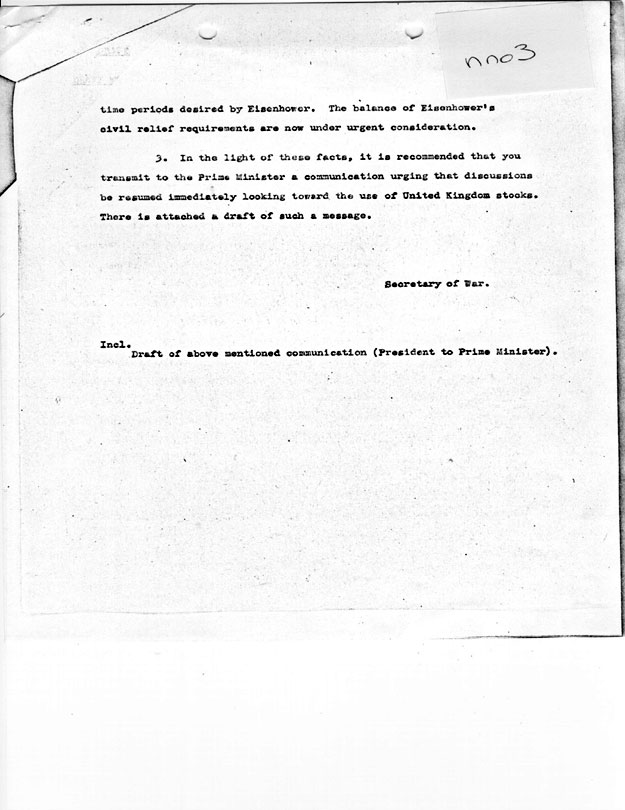 [a335nn03.jpg] - FDR --> Jimmy Byrnes 3/6/45 ` t335nn04 Draft of message to Churchill from [unknown!. (n.d.)