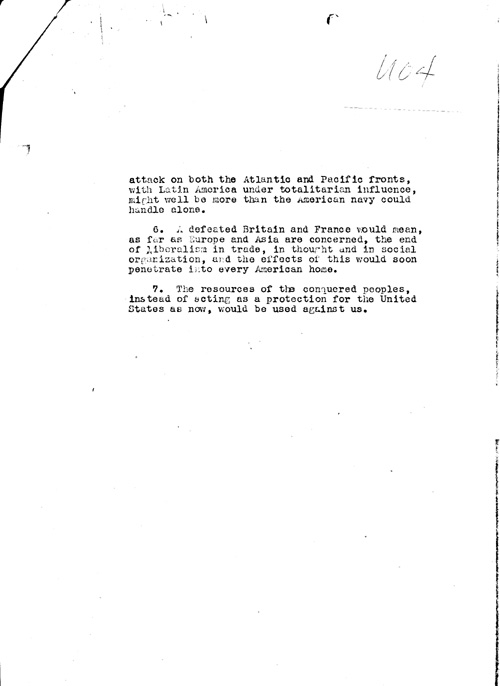 [a339u04.jpg] - Cover letter to summary 3/3/39