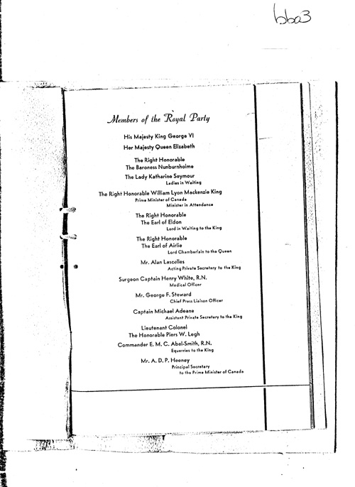 [a343bb03.jpg] - Itinerary:  The Visit of Their Britannic Majesties to the United State of America: June 7 to June 12 1939.PAGE-3