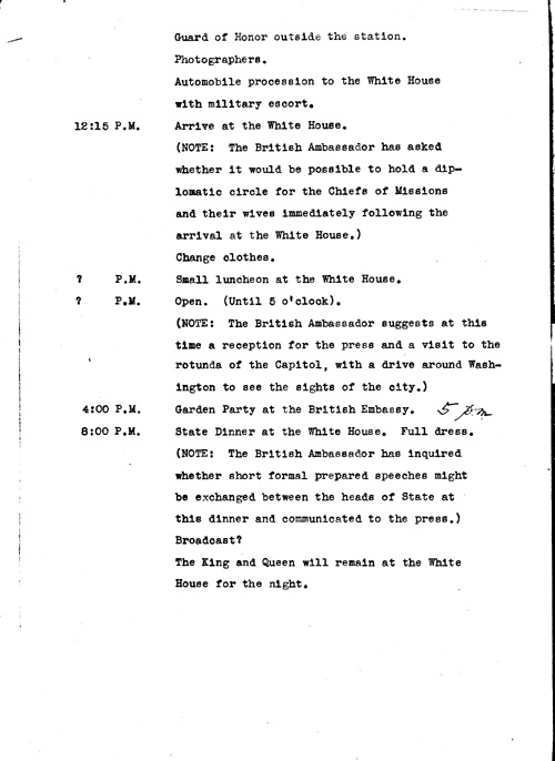 [a343m07.jpg] - List for distribution of frames with Presidential seal and Roosevelt crest. 5/8/39.