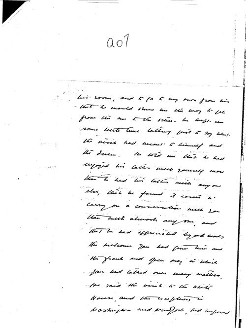 [a344a07.jpg] - Mackenzie King --> FDR Transcribed from handwritten letter re: visit: King & Queen. 7/1/39.