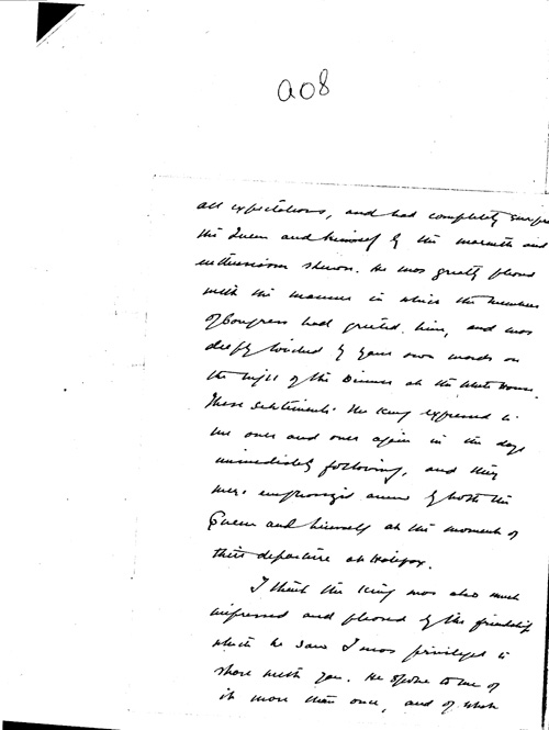 [a344a08.jpg] - Mackenzie King --> FDR Transcribed from handwritten letter re: visit: King & Queen. 7/1/39.