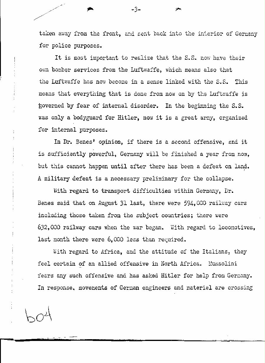 [a350b04.jpg] - Copy of memo. from William Phillips re: conversation with Dr. Benes. (n.d.) - Page 4