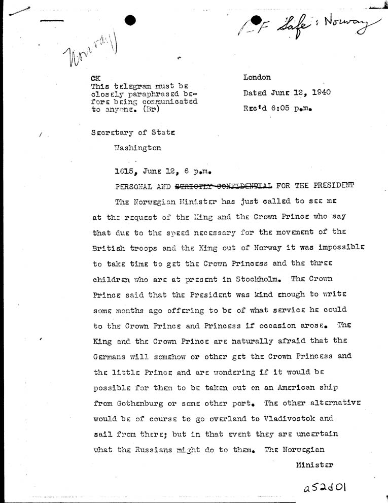 [a52d01.jpg] - Kennedy-->Secretary of State-June 12, 1940