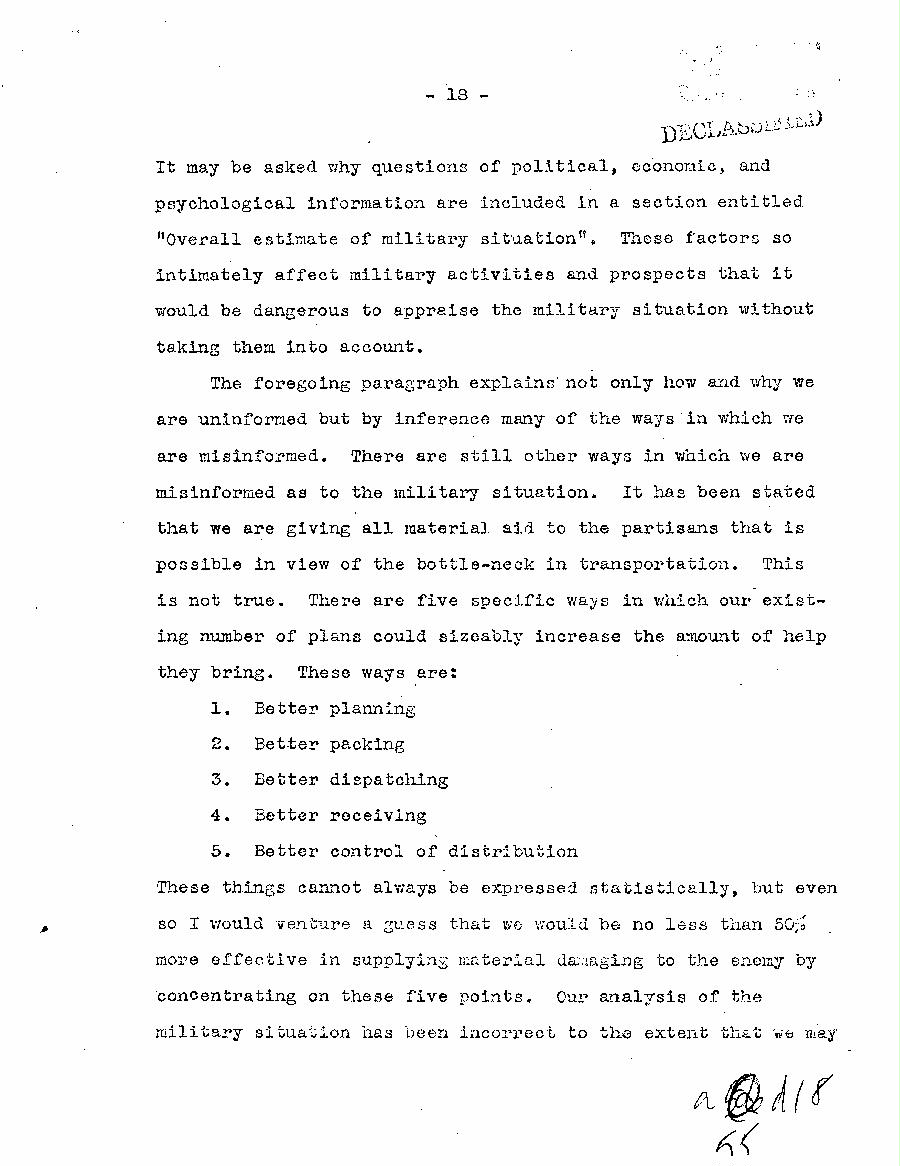 [a55d18.jpg] - Report of Major Weil on this Experience with the Partisans in Jugoslavia