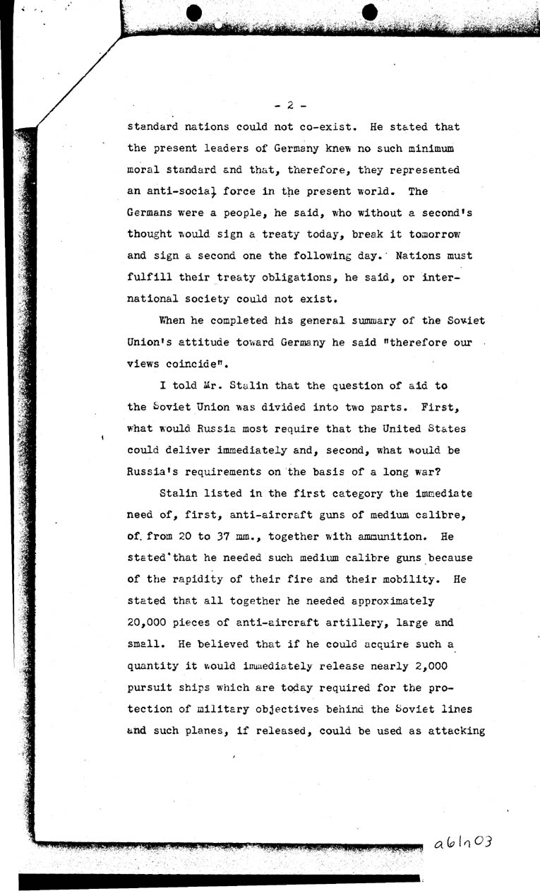 [a61n03.jpg] - Hopkins on Conference with Stalin to FDR 9/11/41