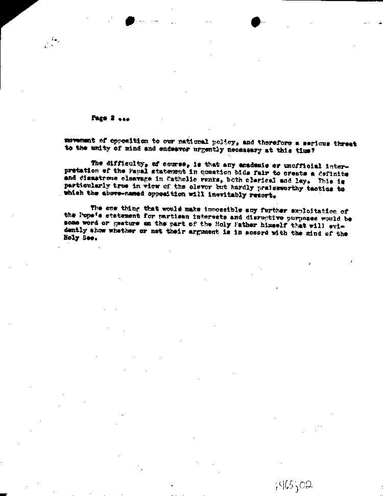 [a465j02.jpg] - Telephone Message from Taylor to FDR 8/30/41