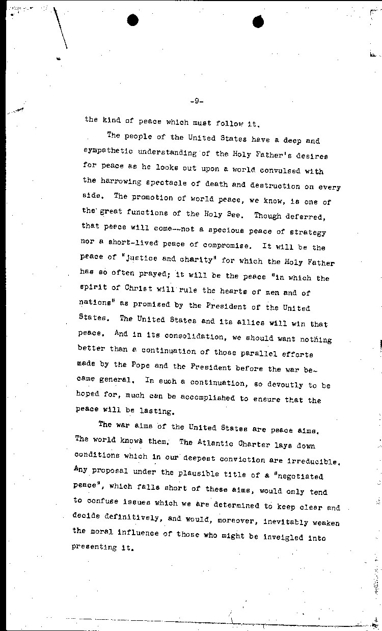 [a466k09.jpg] - statement of M.Taylor -->Pope Pius XII 9/19/42