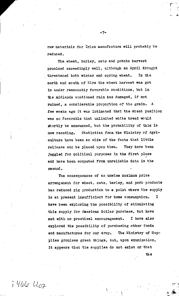 [a466u07.jpg] - memo on State of Ireland 10/10/42