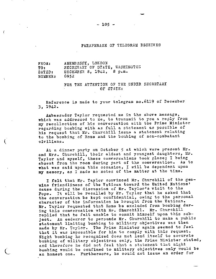 [a467aj02.jpg] - Winat Report re: Taylor's  Discussions with Churchill and Eden 10/5/42