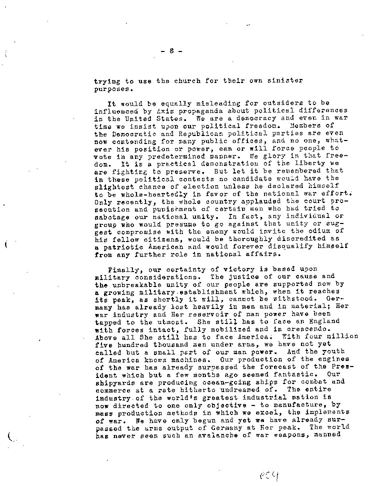 [a467e09.jpg] - Summary of Coversations Between Pope and Taylor, 9/19, 22, 26, 1942