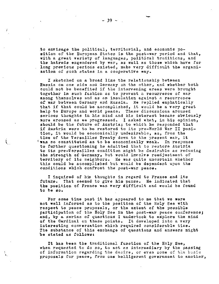 [a467q03.jpg] - Memorandum of Conference Between The Cardinal Secretary of State and Myron Taylor 9/25/42