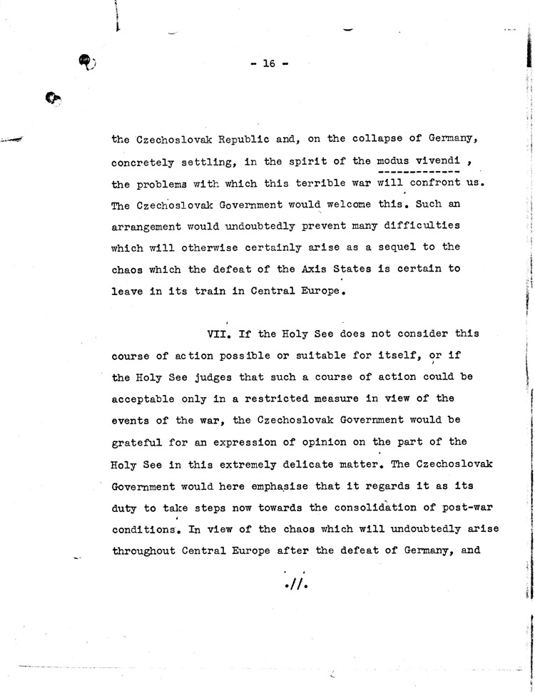 [a468h17.jpg] - Memorandum: FDR --> Myron Taylor 5/31/43