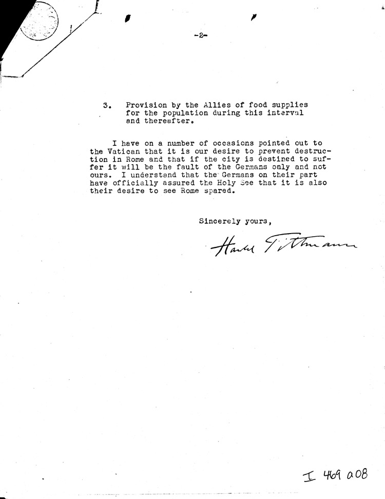[a469a08.jpg] - Memorandum: FDR-->Secretary of State 1/21/44