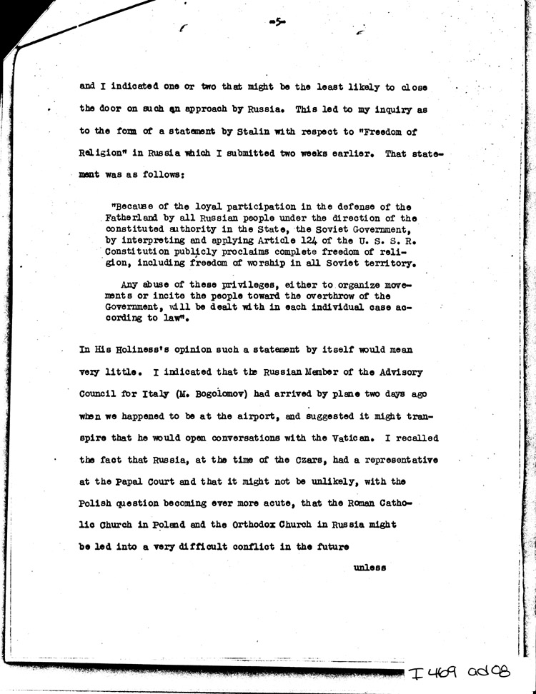 [a469ad08.jpg] - Memo: FDR -->Secretary of State               8/18/44