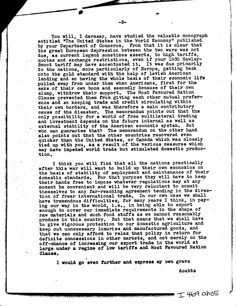 [a469ah05.jpg] - Memo: Department of State --> FDR          8/29/44