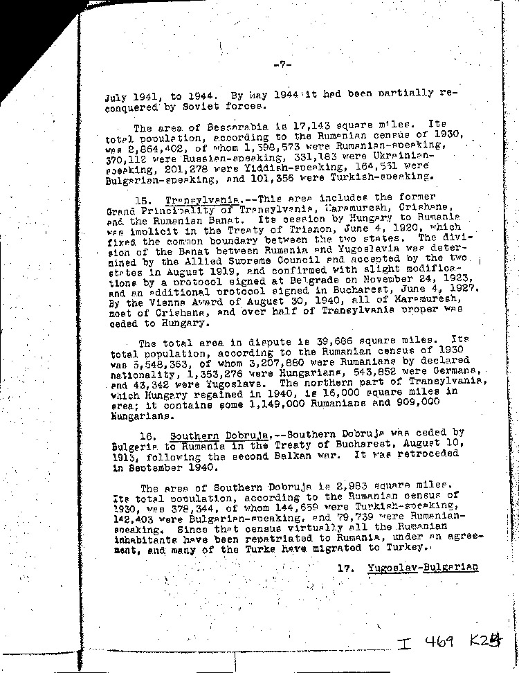 [a469k24.jpg] - Memo:     Myron Taylor --> Miss Tully     6/12/44