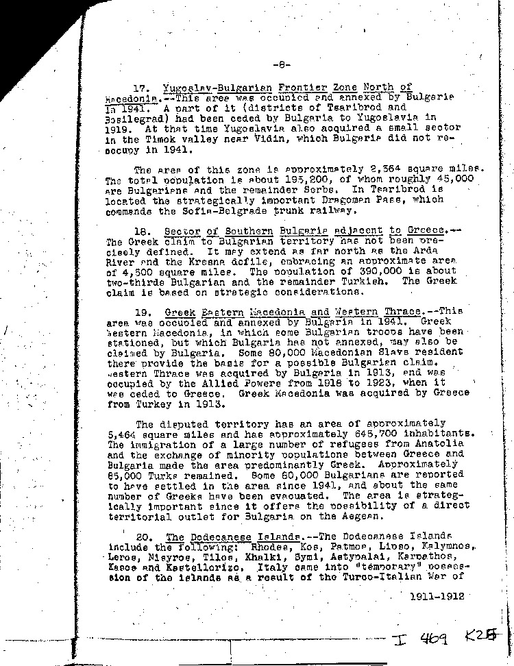 [a469k25.jpg] - Memo:     Myron Taylor --> Miss Tully     6/12/44