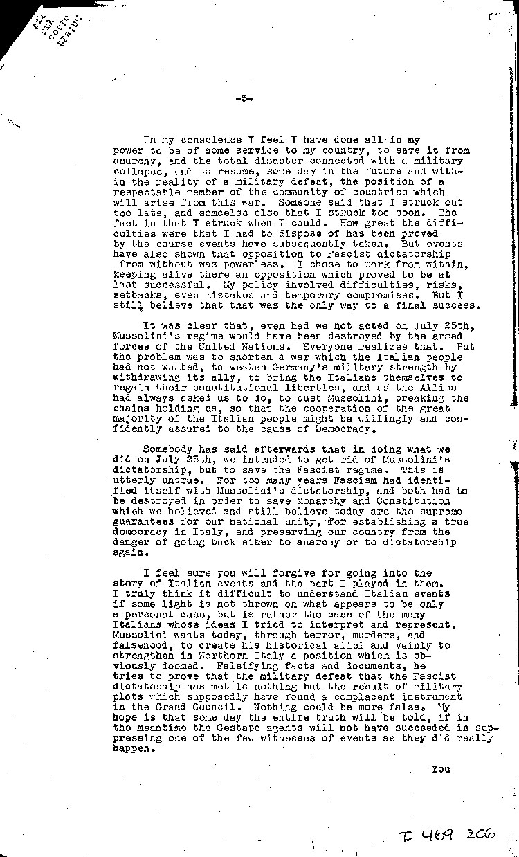 [a469z06.jpg] - Memo: Myron Taylor --> FDR               8/7/44