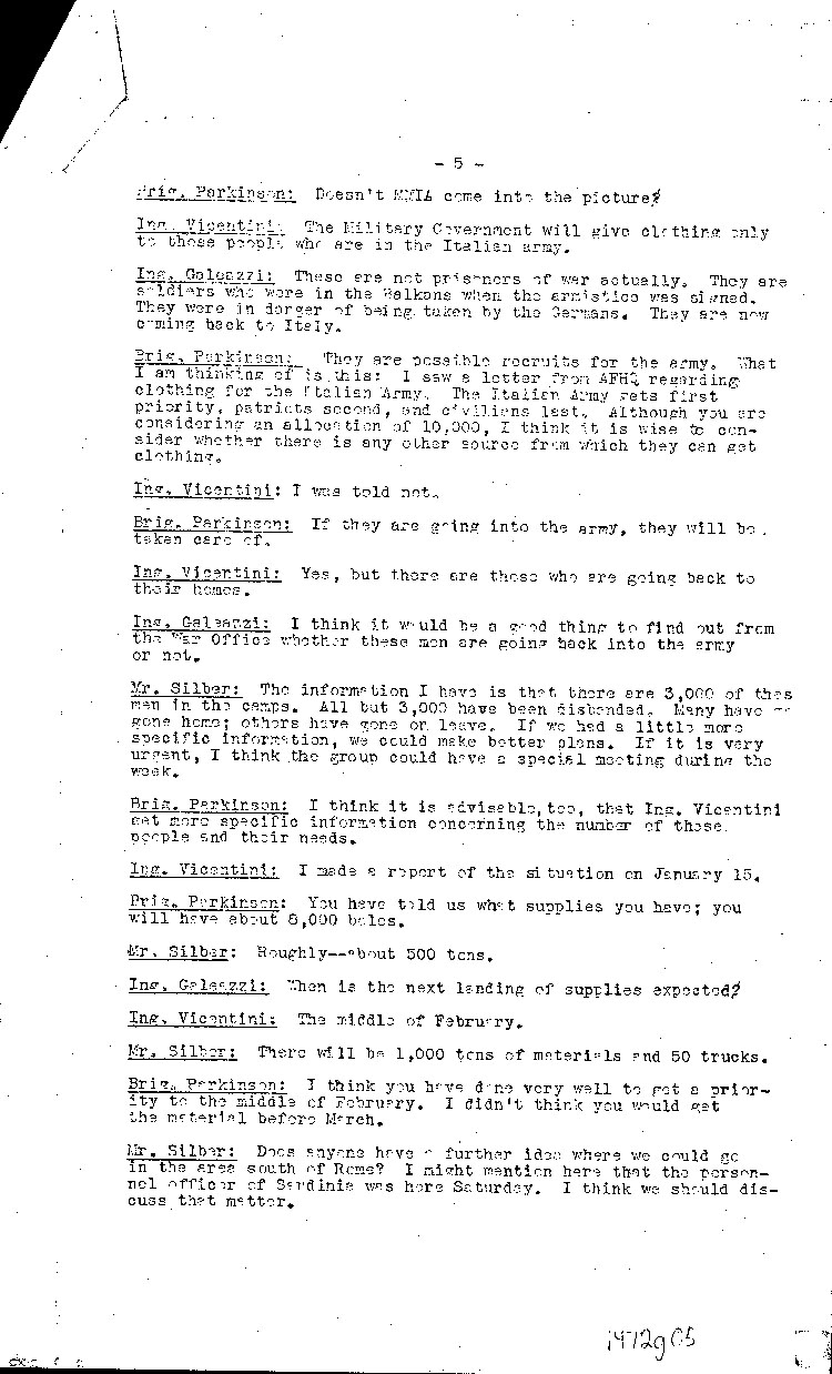 [a472g05.jpg] - Minutes from Meeting of Advisory Group Concerning Relief held 1/22/45