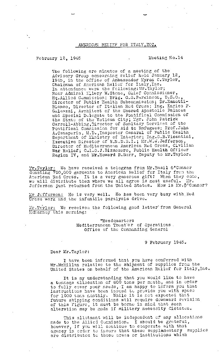 [a473d02.jpg] - minutes of M.Taylor Meeting 14 2/12/45