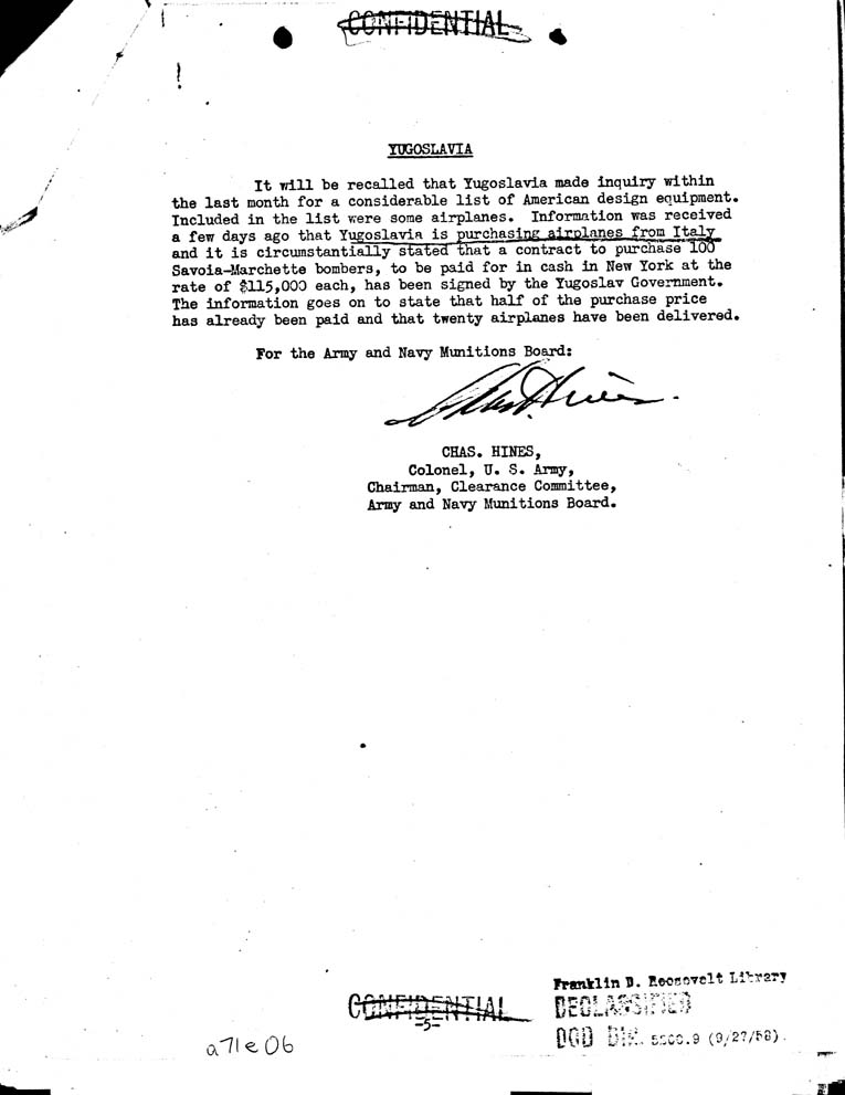 [a71e06.jpg] - To General Watsonfrom Louis Johnson 11/14/39