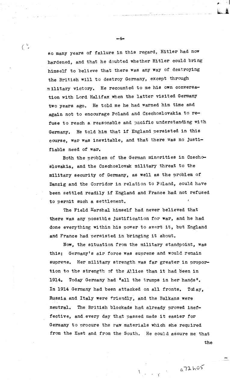 [a72h05.jpg] - A LETTER DATED SUNDAY,MARCH 3, 1940 FROM BERLIN PAGE- 5