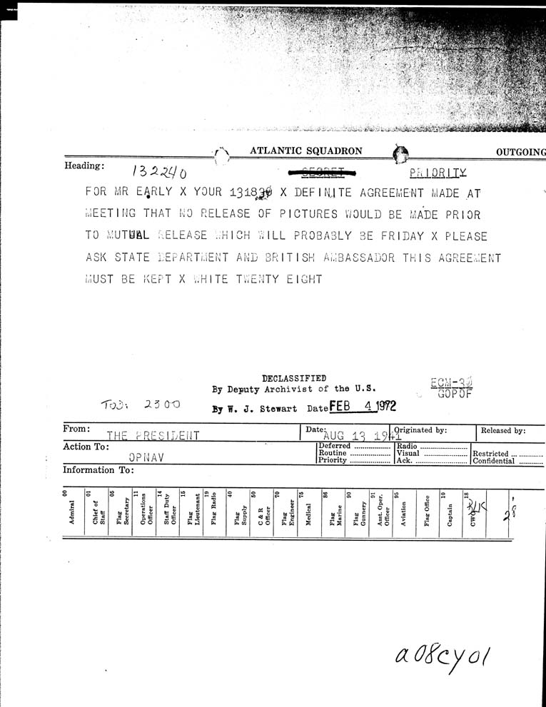 [a08cy01.jpg] - The President-->OPNAV 8/13/41