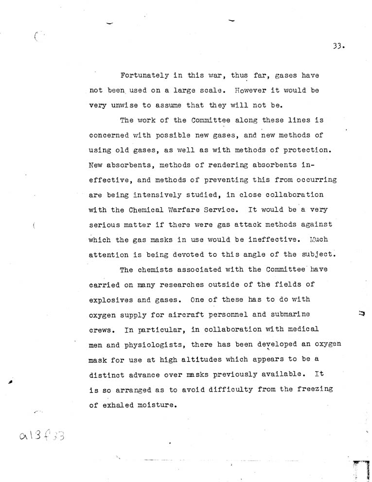 [a13f33.jpg] - Report of the National Defense Research Committee-6/27/40-6/28/42