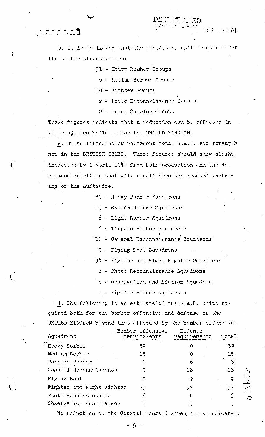 [a18h06.jpg] - Joint Chiefs of Staff, Size of Forces in the United Kingdom if Main Effort is the Mediterrean, May 15, 1943 (J.C.S. 1943)