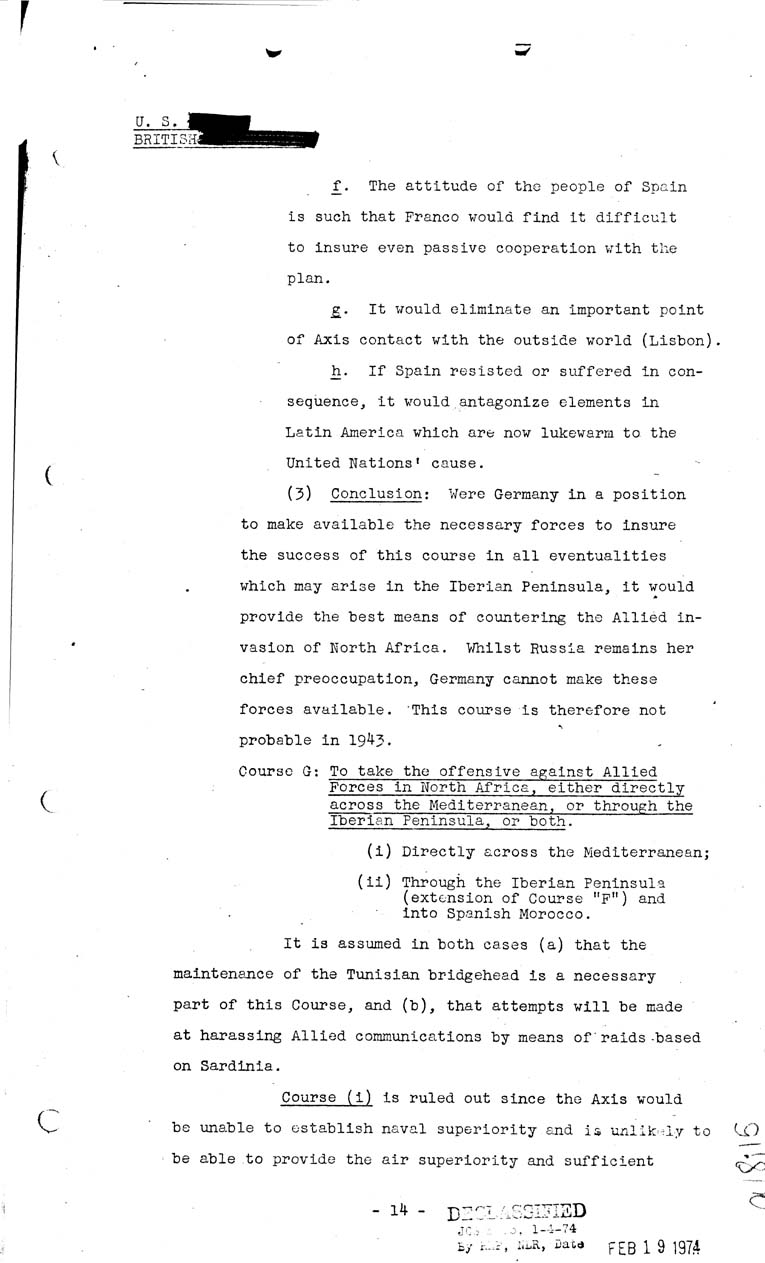 [a18i15.jpg] - Combined Intelligence Committee, German Strategy in 1943. April 8, 1943 (C.I.C 16/1)