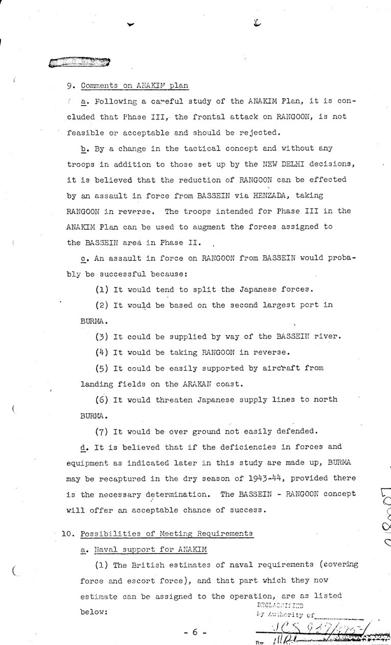 [a18m07.jpg] - Joint Chiefs of Staff, Operations in Burma 1943-1944, May 10, 1943 (J.C.S. 297)