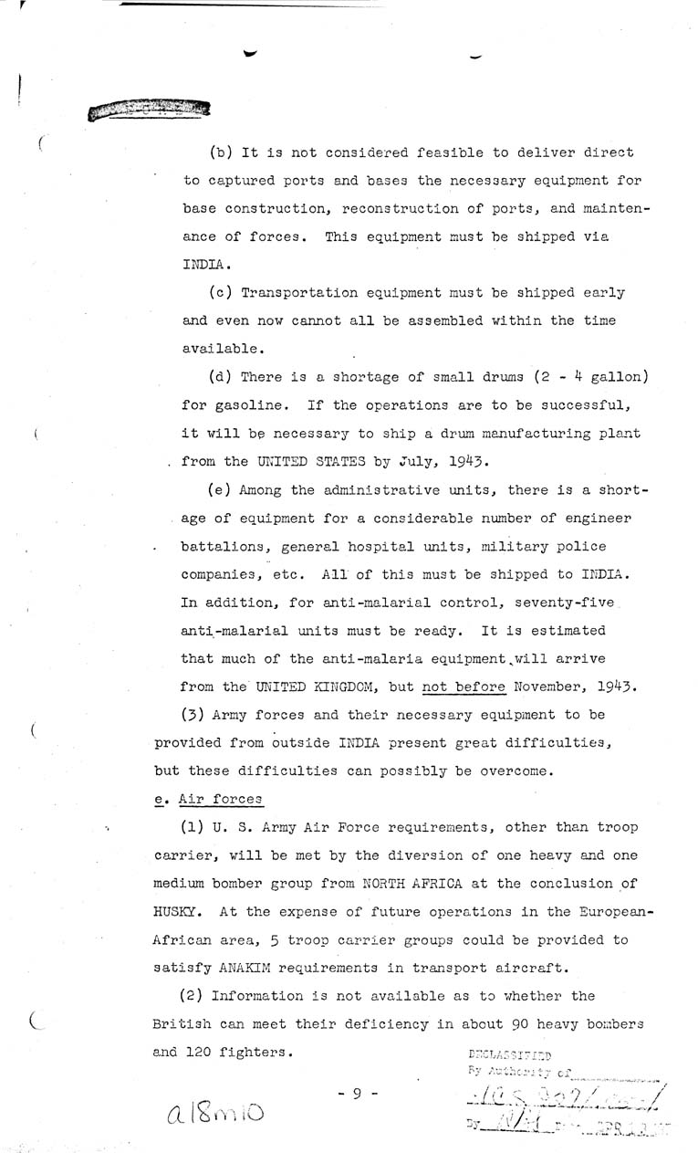 [a18m10.jpg] - Joint Chiefs of Staff, Operations in Burma 1943-1944, May 10, 1943 (J.C.S. 297)