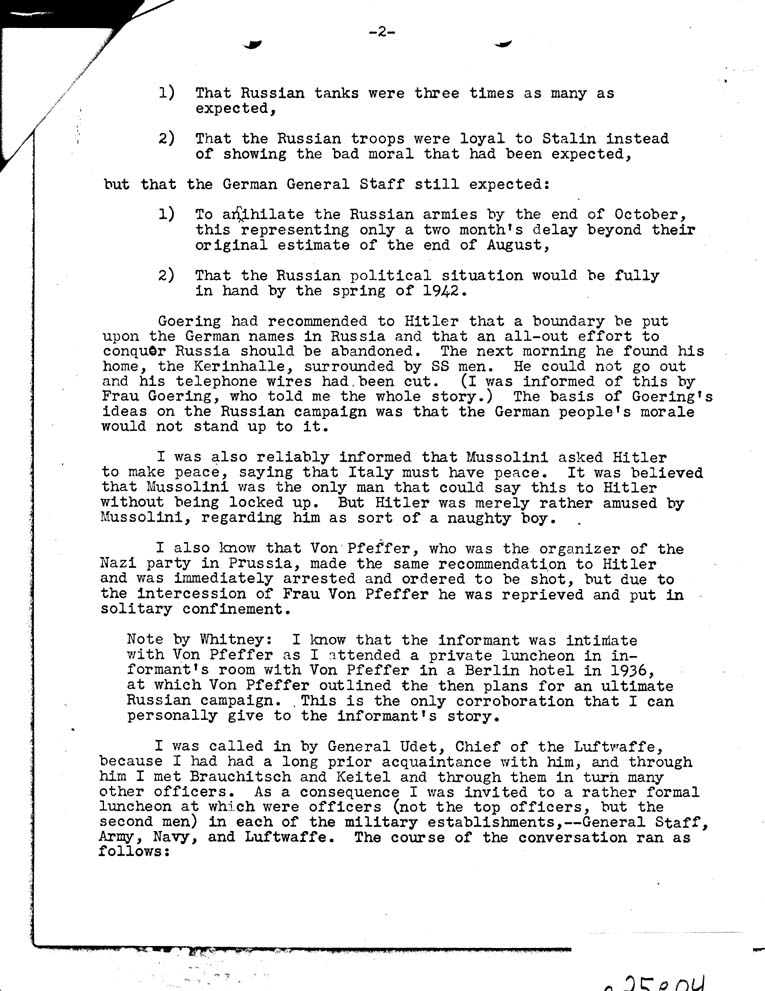 [a25e04.jpg] - W.D. Whitney to FDR 10/1/41